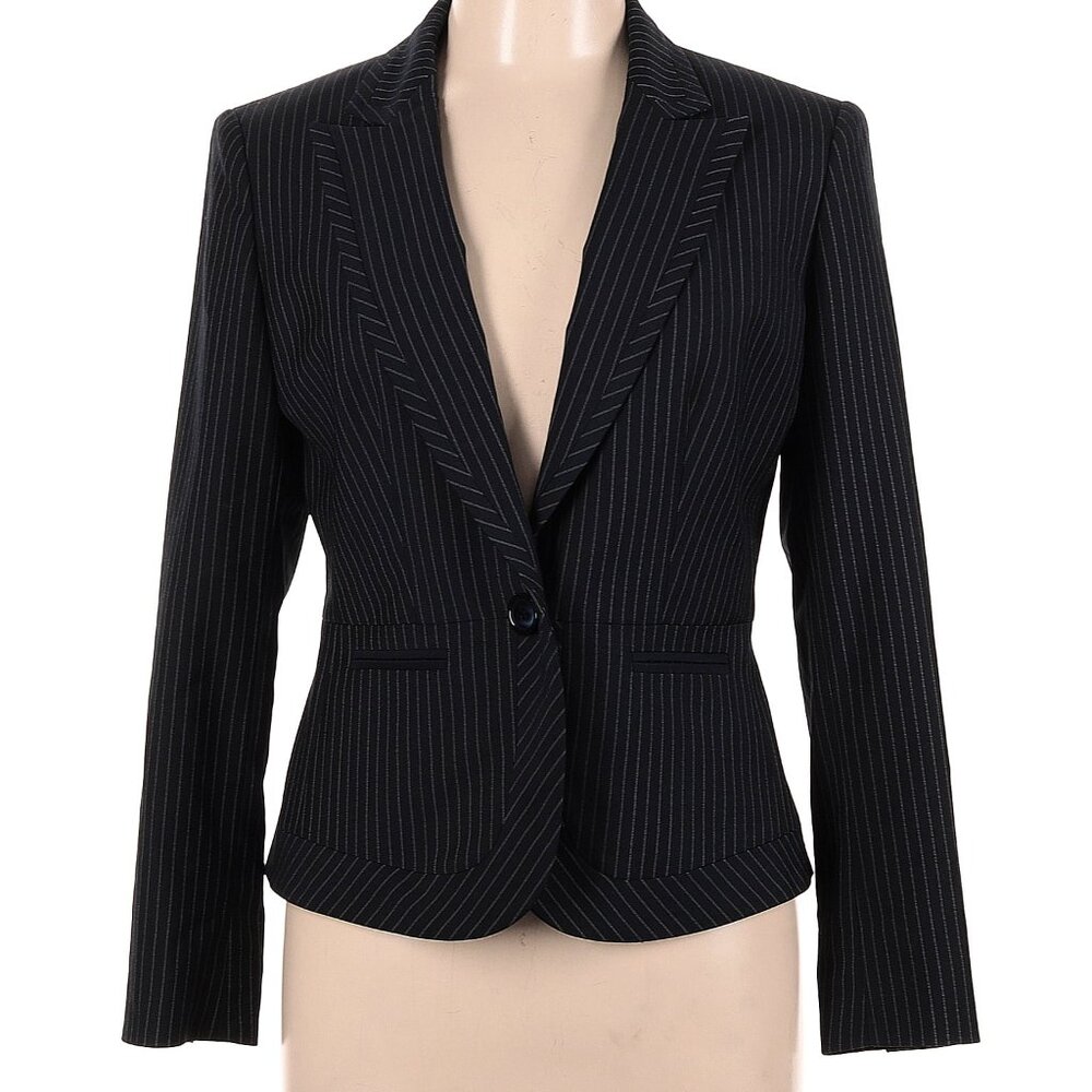 Jones New York Pinstripe Black Blazer